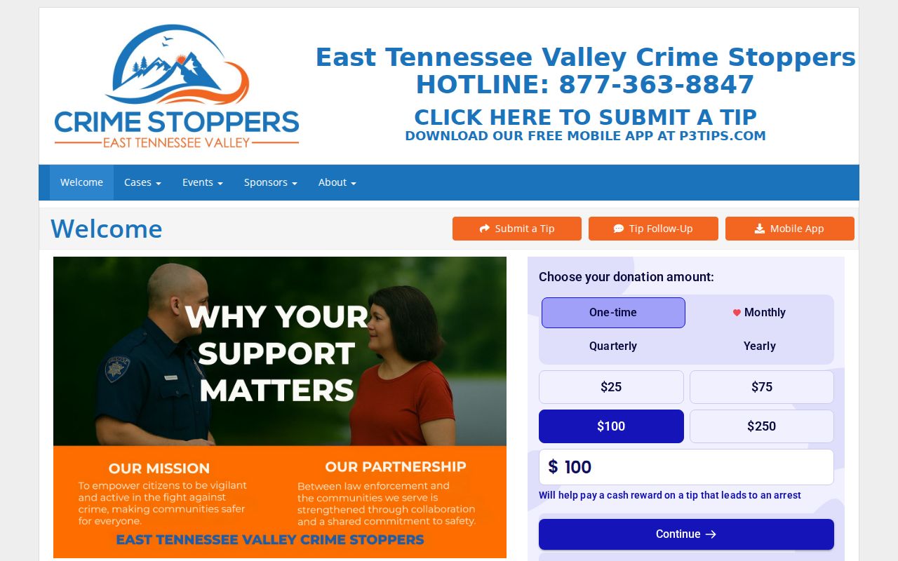 Anderson County most wanted warrant records regional tip program page